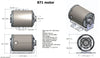Procon 871 Motor - 1/2 HP, 110-120/200-240V